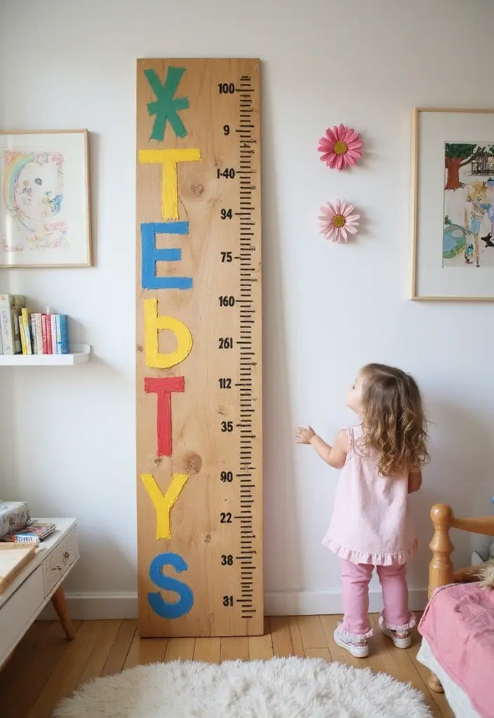30 Ikea Hack Kids Room Designs That Save Money and Space - 21. Personalized Growth Charts