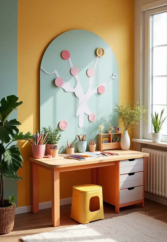 30 Ikea Hack Kids Room Designs That Save Money and Space - 7. Upcycled Art Station
