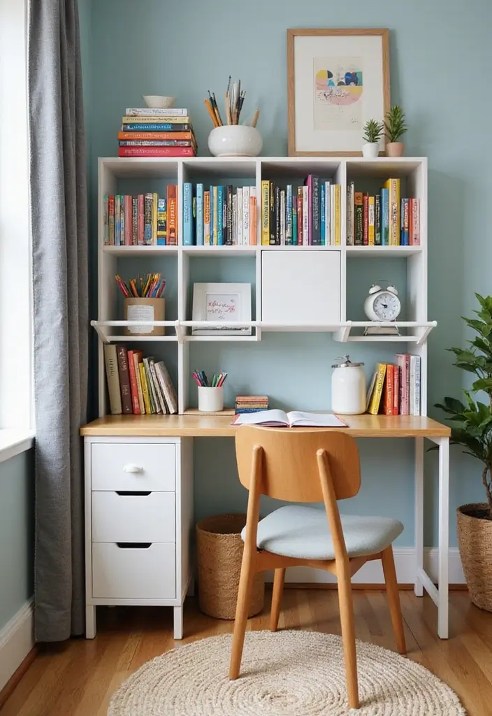 30 Kallax Kids Room Hacks That Parents Swear By - 11. Kallax Homework Station