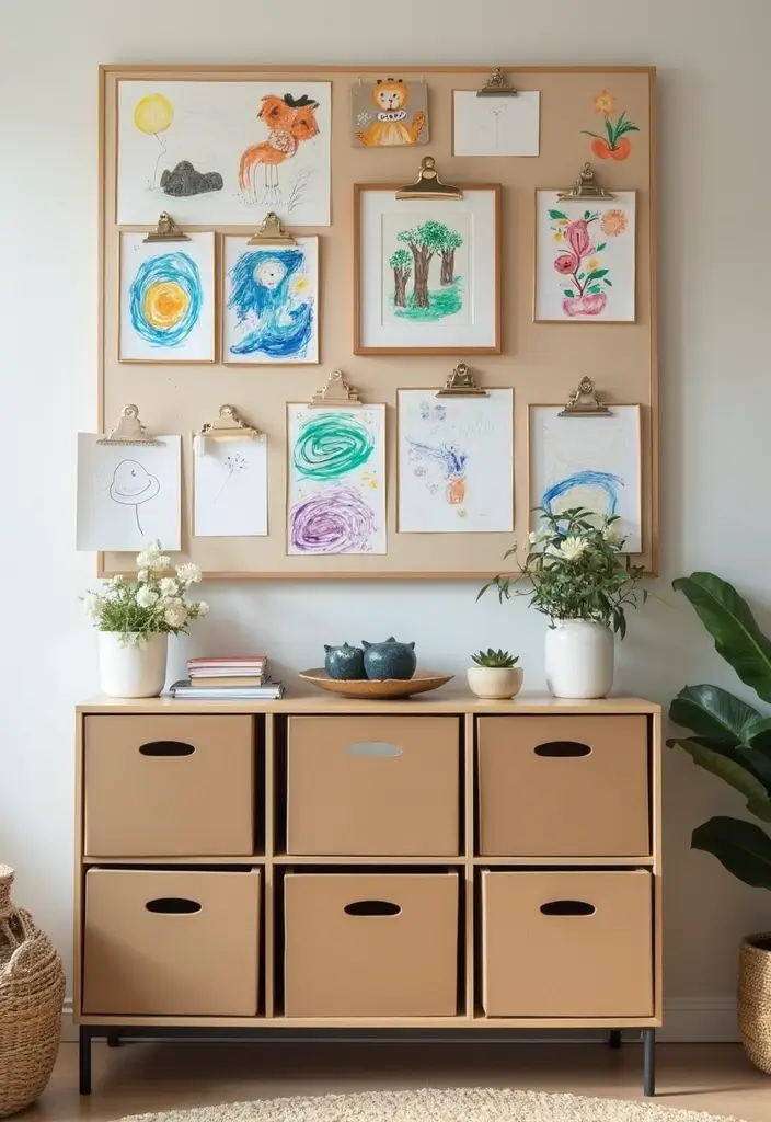 30 Kallax Kids Room Hacks That Parents Swear By - 21. Interactive Art Display