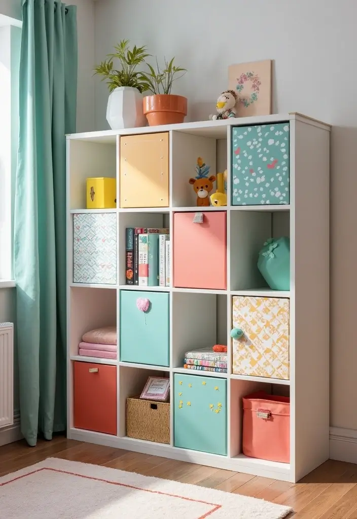 30 Kallax Kids Room Hacks That Parents Swear By - 23. Customizable Cubes for Personalization