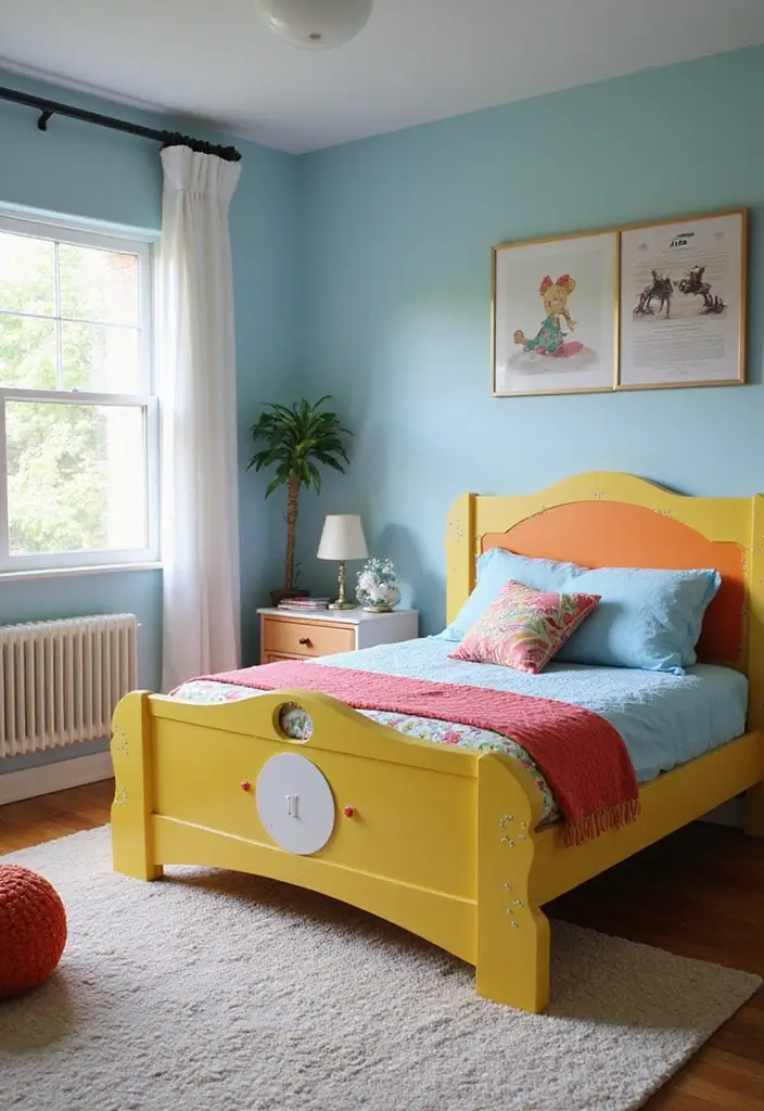 30 Kids Bed Frame Ideas That Look Stylish and Sturdy 13. Fun Themed Bed Frame