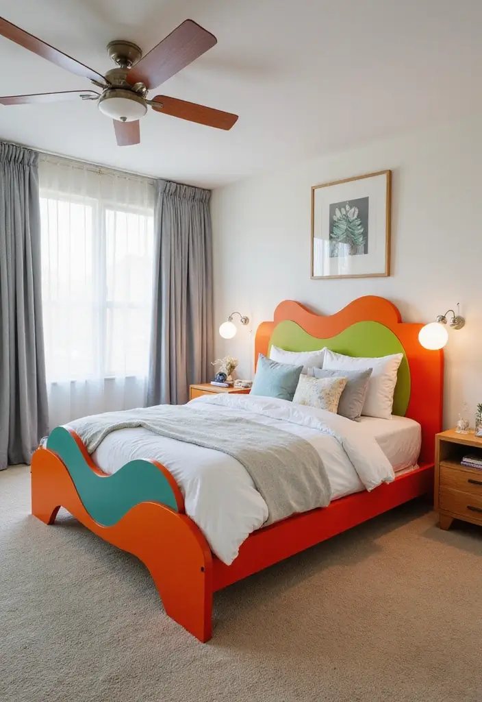 30 Kids Bed Frame Ideas That Look Stylish and Sturdy 16. Artistic Bed Frame