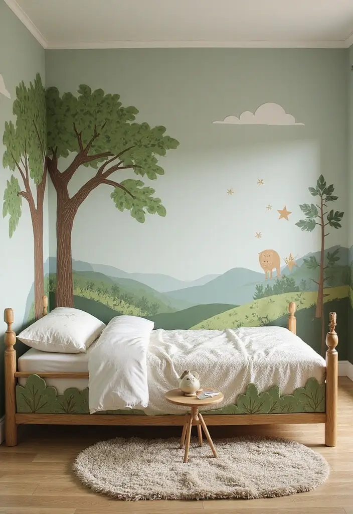 30 Kids Bed Frame Ideas That Look Stylish and Sturdy 28. Nature Themed Bed Frame