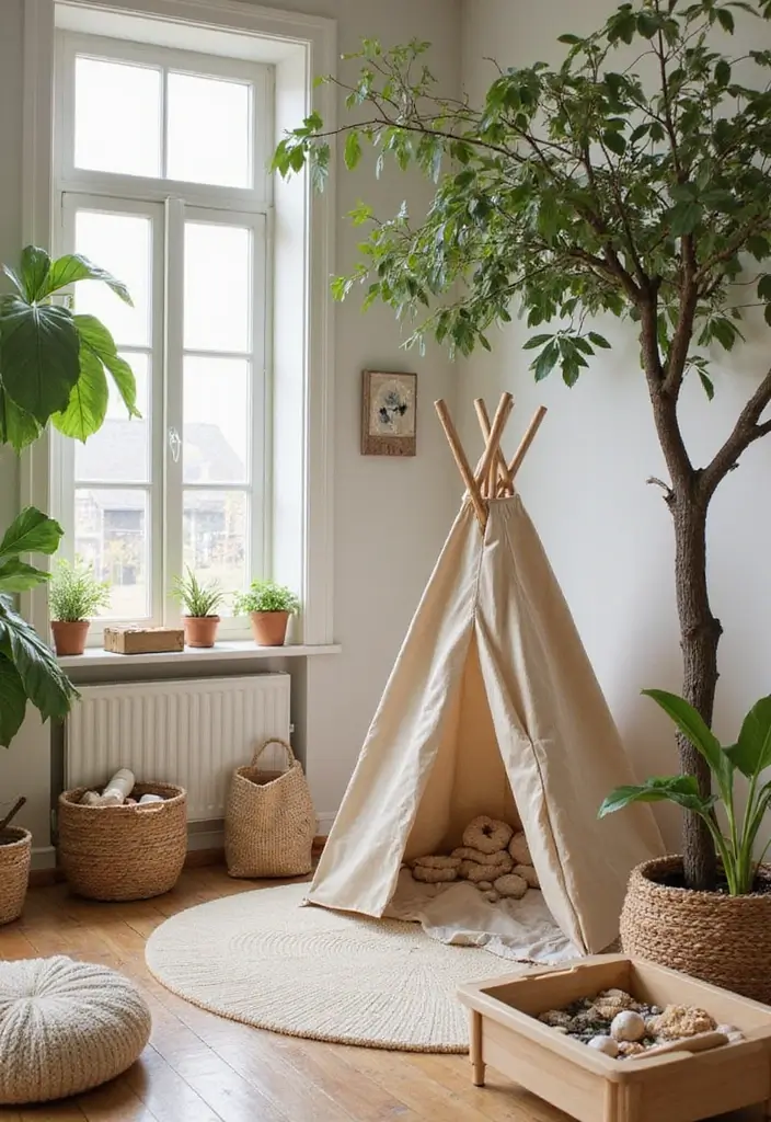 Playroom Ideas That Keep Them Busy and Inspired 1. Nature Inspired Play Areas