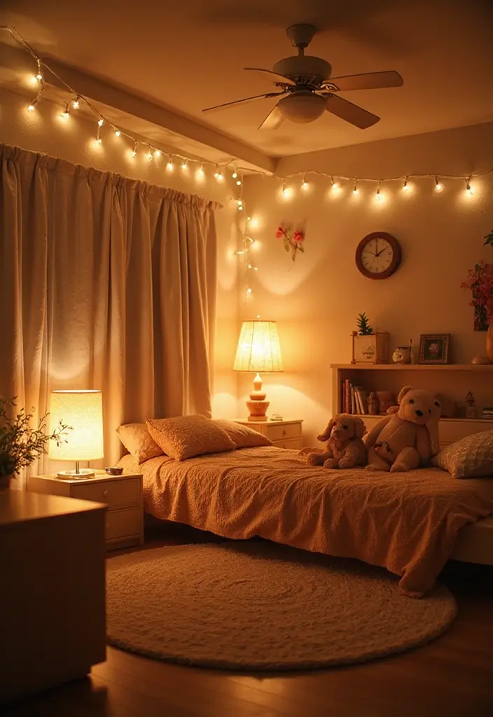 30 Kids Playroom Ideas That Keep Them Busy and Inspired 12. Soft Lighting Solutions