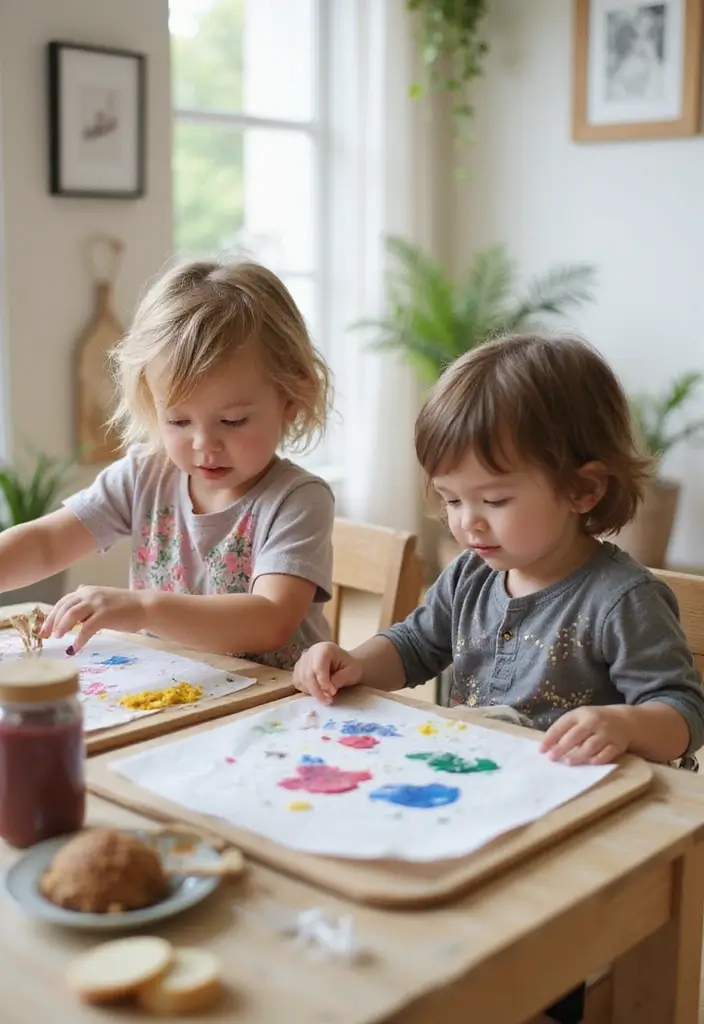 30 Kids Playroom Ideas That Keep Them Busy and Inspired 24. Eco Friendly Painting Station