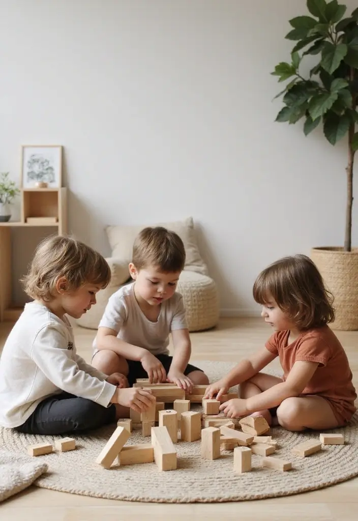 30 Kids Playroom Ideas That Keep Them Busy and Inspired 26. Collaborative Building Areas