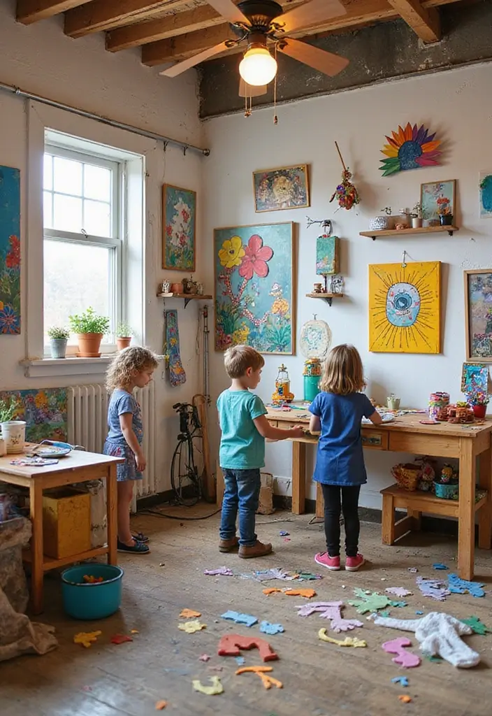 30 Kids Playroom Ideas That Keep Them Busy and Inspired 29. Community Art Projects
