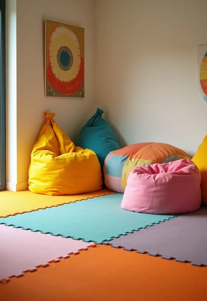 30 Kids Playroom Ideas That Keep Them Busy and Inspired 3. Multi Purpose Soft Play Zones
