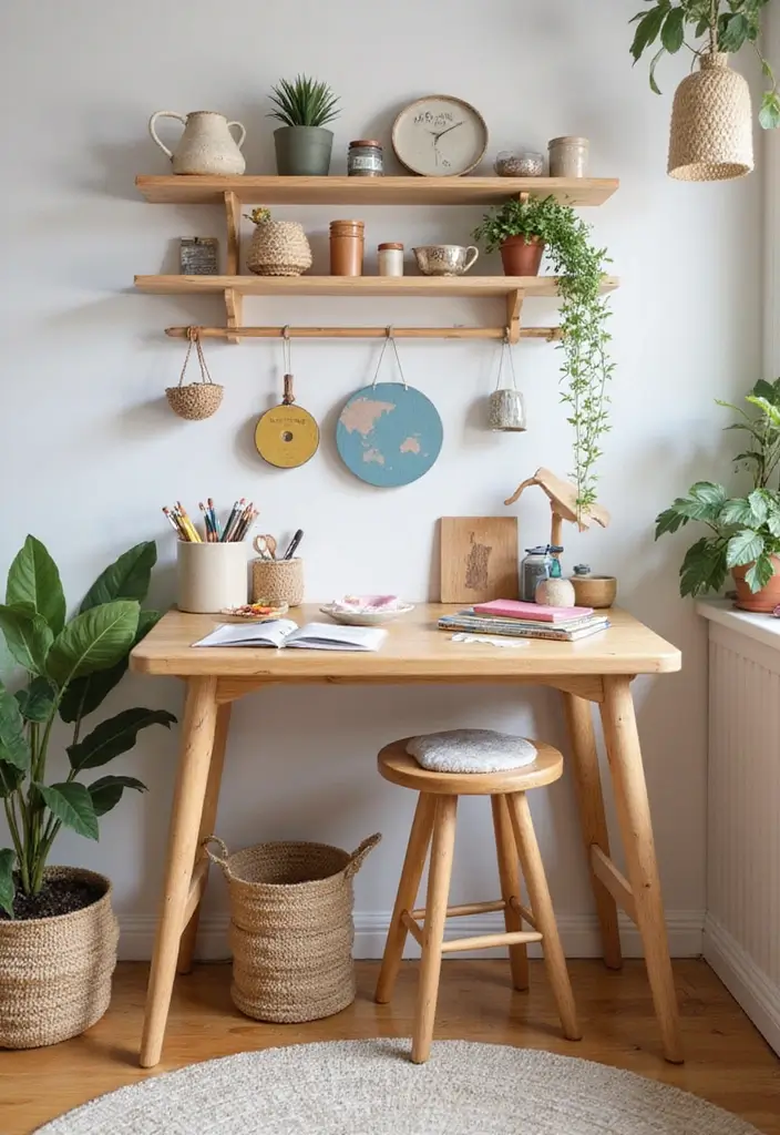 30 Kids Playroom Ideas That Keep Them Busy and Inspired 9. Eco Friendly Craft Station