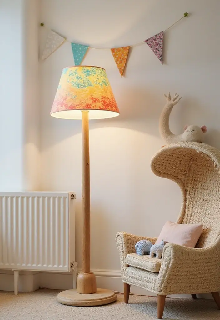 30 Kids Room Lighting Ideas That Create the Perfect Mood - 10. Eco-Conscious Floor Lamps