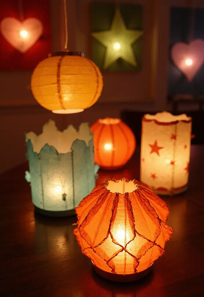 30 Kids Room Lighting Ideas That Create the Perfect Mood - 12. Handmade Paper Lanterns