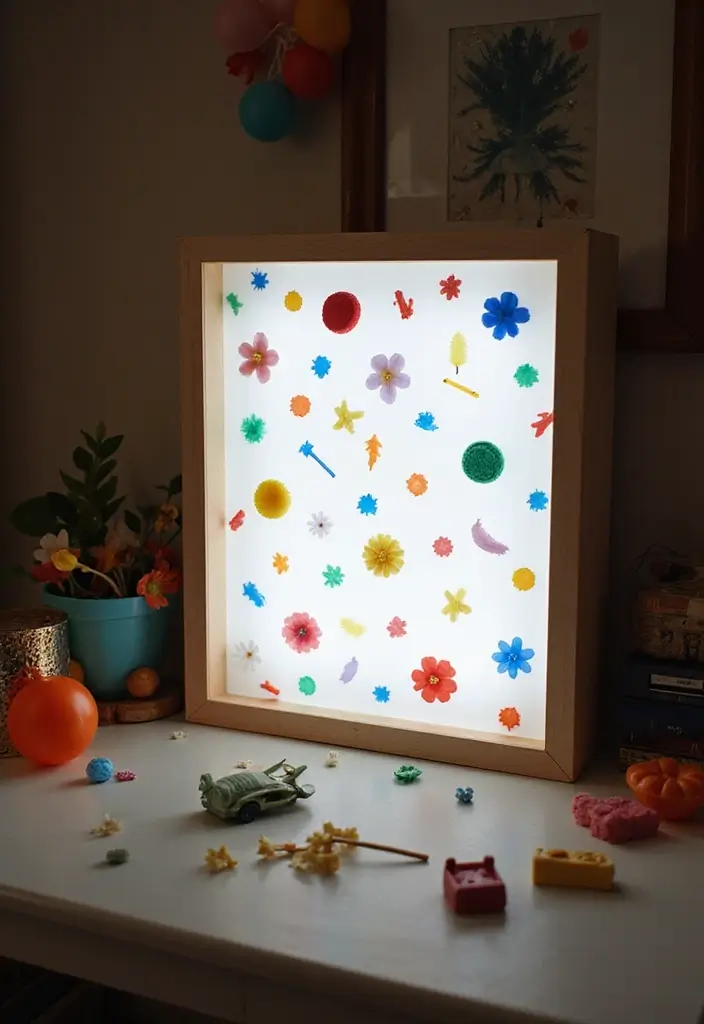 30 Kids Room Lighting Ideas That Create the Perfect Mood - 22. DIY Light Boxes