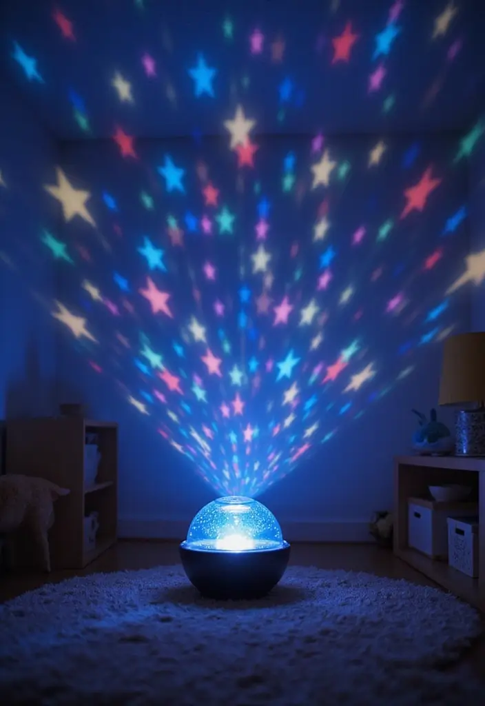 30 Kids Room Lighting Ideas That Create the Perfect Mood - 29. Starlight Projector Lamps