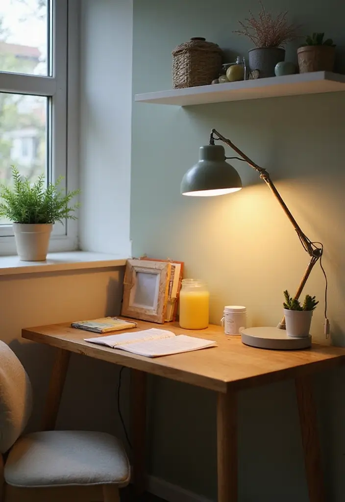 30 Kids Room Lighting Ideas That Create the Perfect Mood - 30. Eco-Friendly Task Lighting