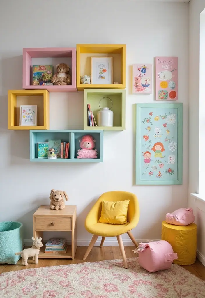 30 Small Kids Room Ideas That Maximize Every Inch 4 30 Small Kids Room Ideas That Maximize Every Inch 4. Wall Mounted Shelves