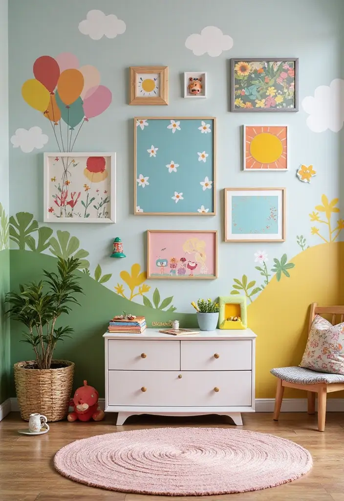 30 Small Kids Room Ideas That Maximize Every Inch 7 30 Small Kids Room Ideas That Maximize Every Inch 7. Playful Wall Art