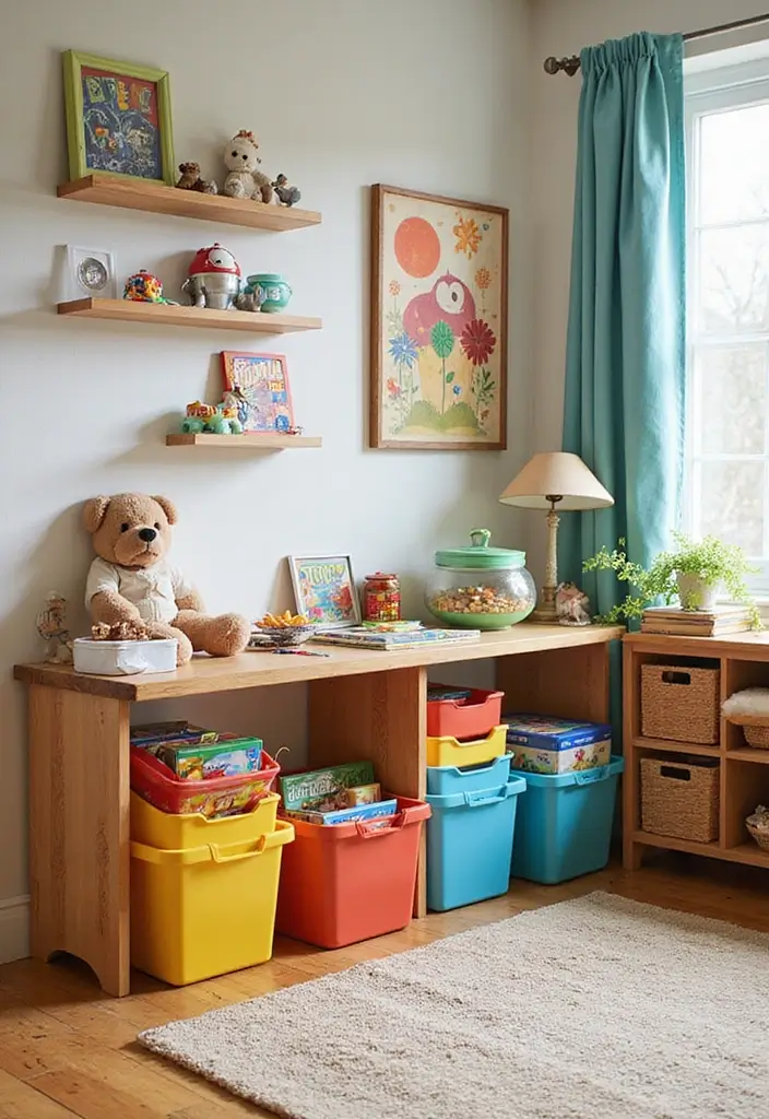 30 Small Kids Room Ideas That Maximize Every Inch 8 30 Small Kids Room Ideas That Maximize Every Inch 8. Colorful Storage Solutions