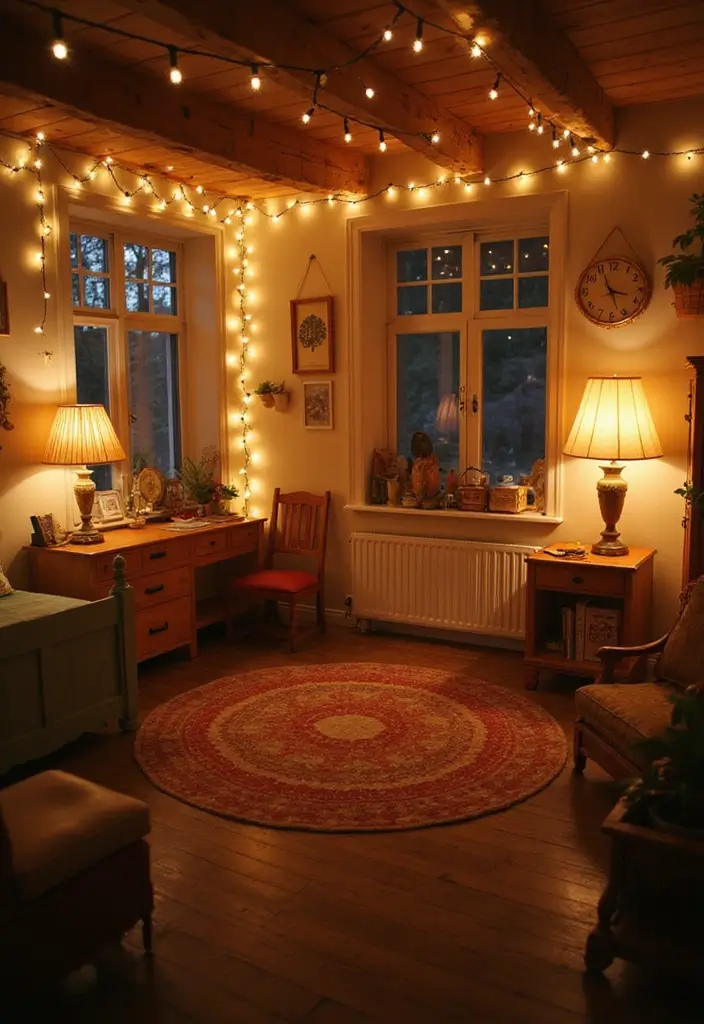 30 Vintage Kids Room Inspirations Full of Character - 15. Layering Lighting