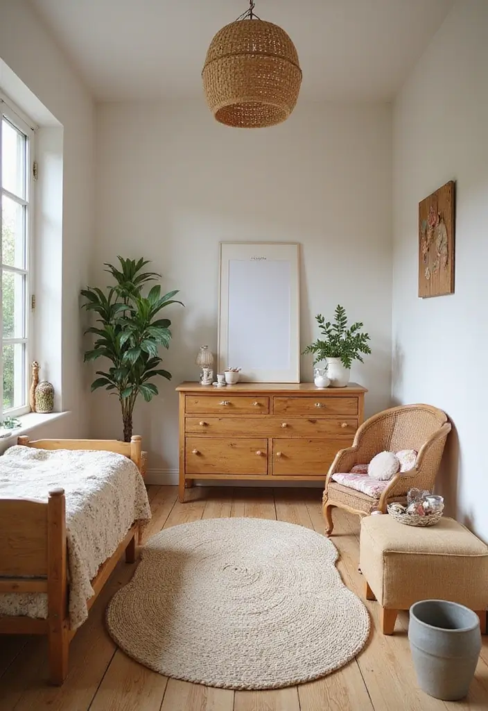 30 Vintage Kids Room Inspirations Full of Character - 20. Eco-Friendly Vintage Decor