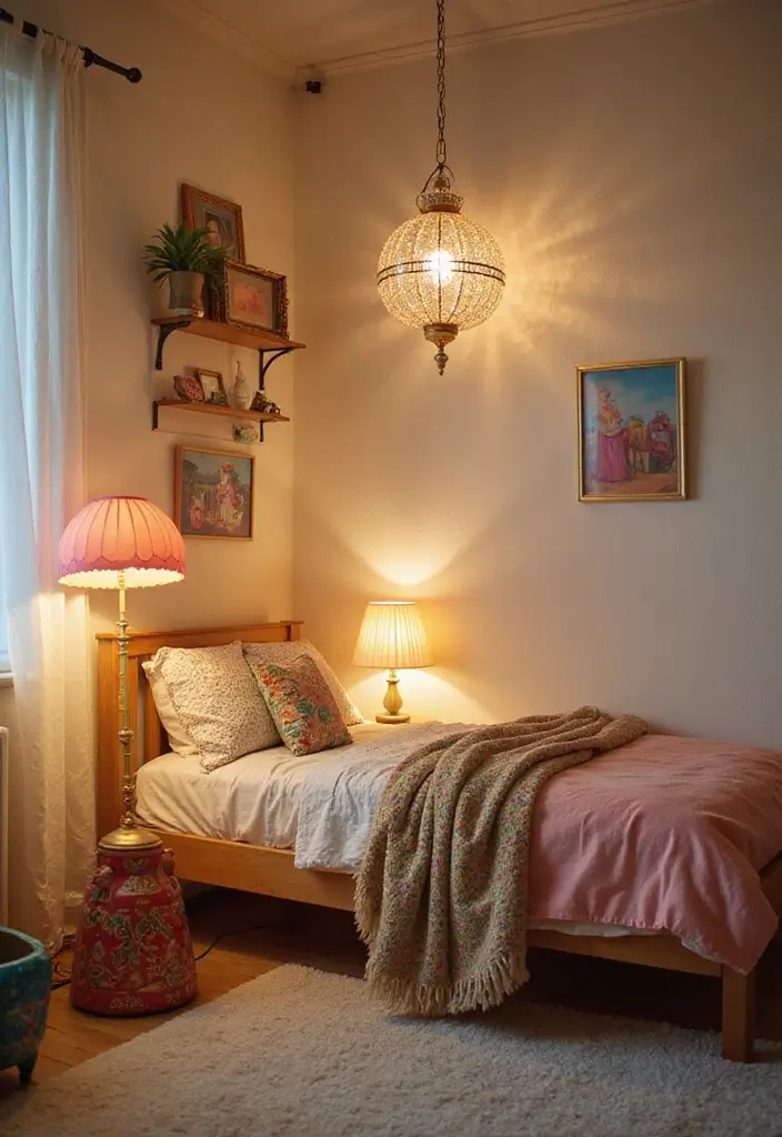 30 Vintage Kids Room Inspirations Full of Character - 21. Vintage-Inspired Lighting Fixtures