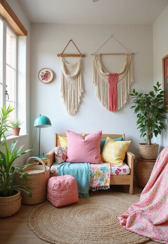 30 Vintage Kids Room Inspirations Full of Character - 24. Bohemian Vintage Accents