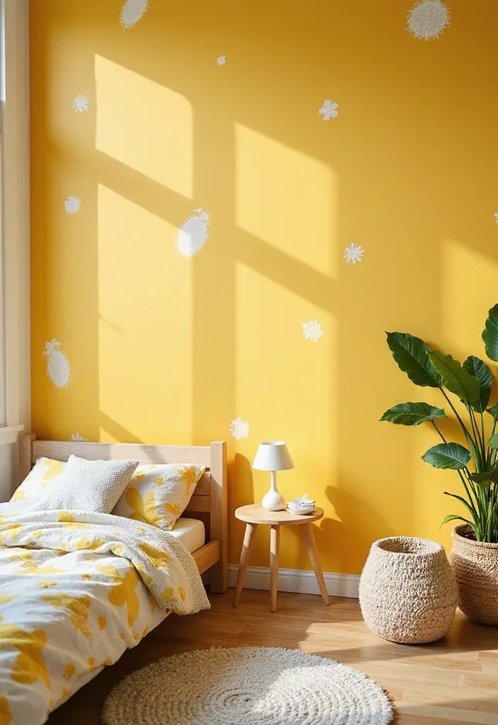 30 Yellow Kids Bedroom Ideas That Bring Energy and Warmth 11 30 Yellow Kids Bedroom Ideas That Bring Energy and Warmth 11. Eco Friendly Yellow Wallpaper