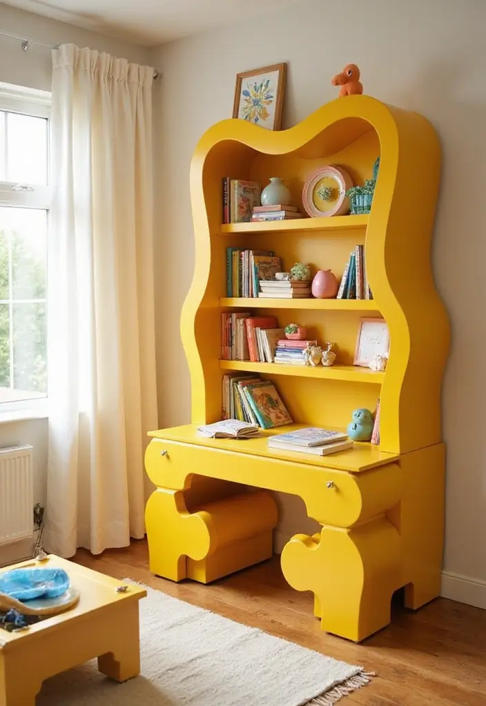 30 Yellow Kids Bedroom Ideas That Bring Energy and Warmth 18 30 Yellow Kids Bedroom Ideas That Bring Energy and Warmth 18. Whimsical Yellow Furniture Designs
