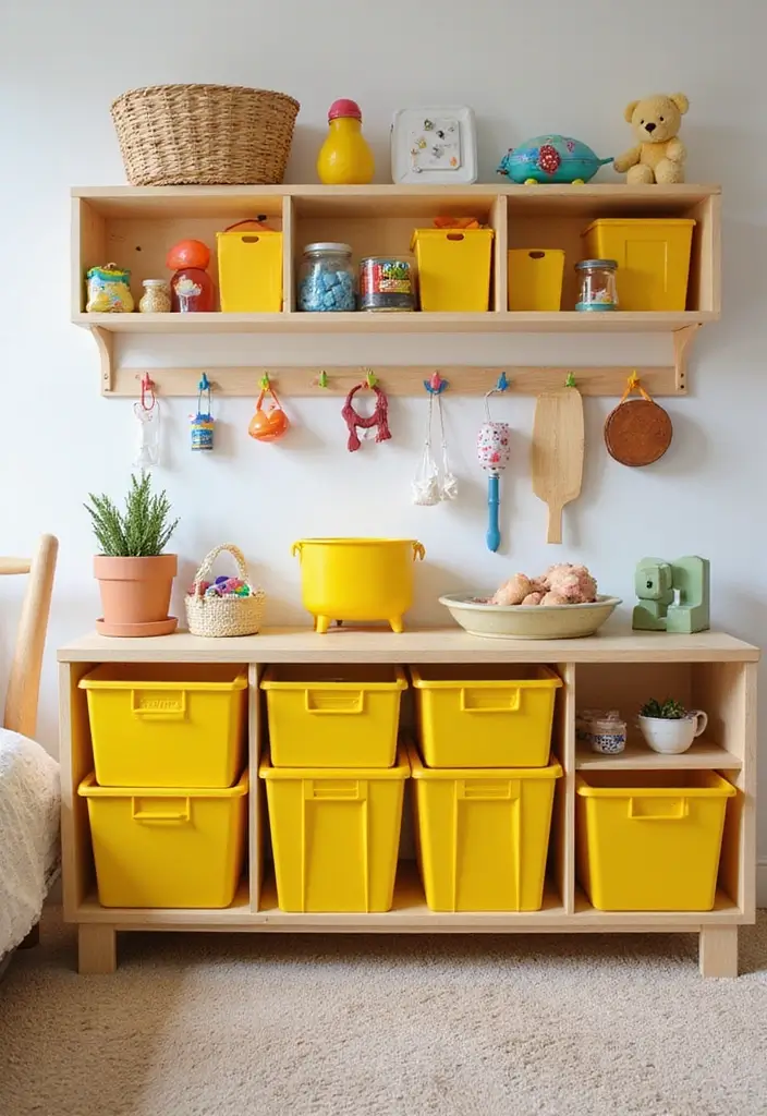 30 Yellow Kids Bedroom Ideas That Bring Energy and Warmth 7 30 Yellow Kids Bedroom Ideas That Bring Energy and Warmth 7. Fun Yellow Storage Solutions