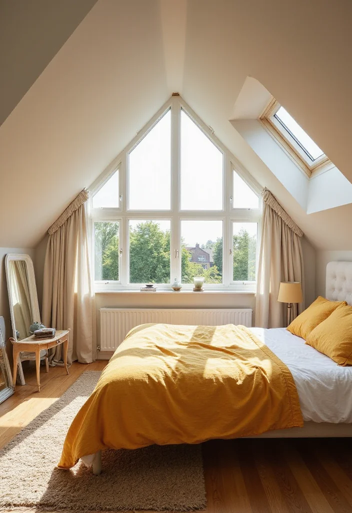 12 Attic Bedroom Ideas for Cozy Sloped Creative Spaces 12 12 Attic Bedroom Ideas for Cozy Sloped Creative Spaces 2. Maximize Natural Light