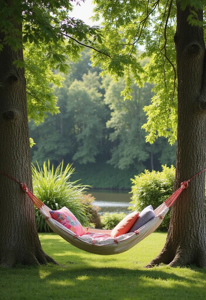 12 Backyard Set Up Ideas for Functional Relaxed Outdoor Living 45 12 Backyard Set Up Ideas for Functional Relaxed Outdoor Living 5. Relaxation Zones with Hammocks