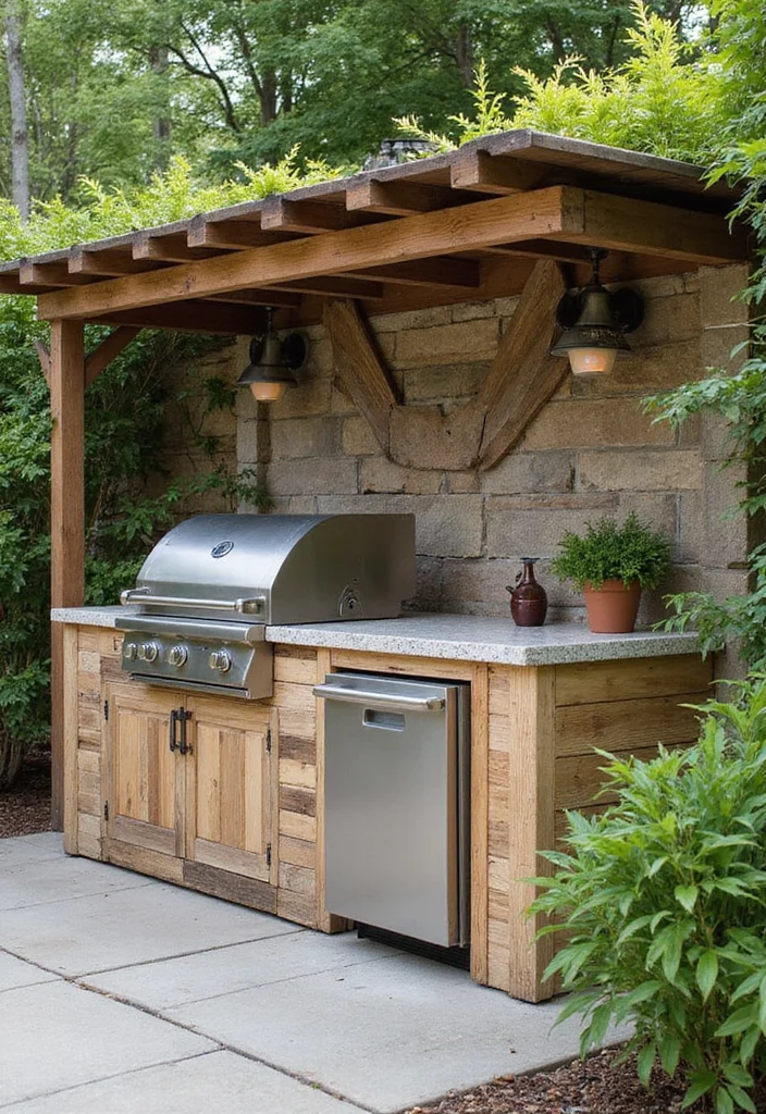12 Backyard Set Up Ideas for Functional Relaxed Outdoor Living 67 12 Backyard Set Up Ideas for Functional Relaxed Outdoor Living 7. Outdoor Kitchen with a Twist