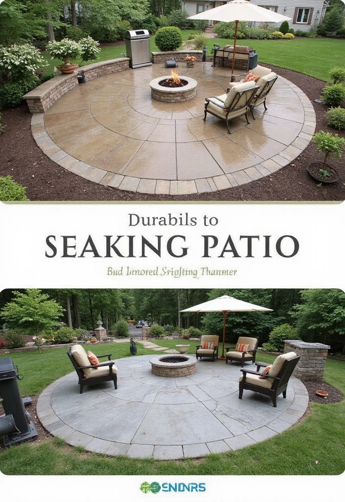 12 Backyard Stamped Concrete Patio Ideas for Durable Modern Style 111 12 Backyard Stamped Concrete Patio Ideas for Durable Modern Style 11. Seasonal Adaptations