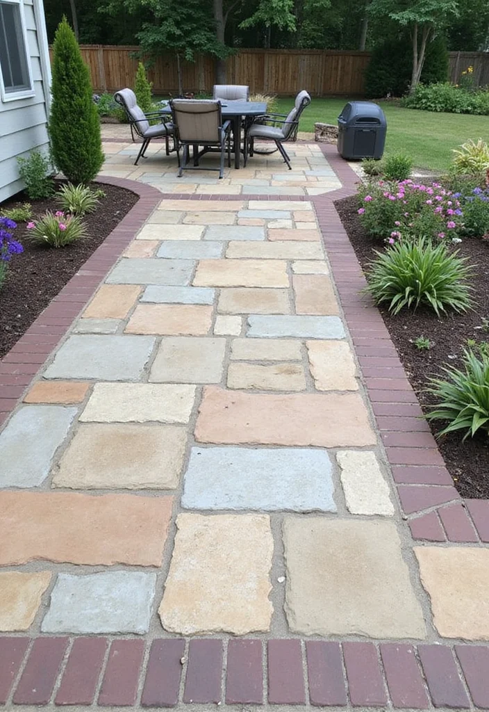 12 Backyard Stamped Concrete Patio Ideas for Durable Modern Style 78 12 Backyard Stamped Concrete Patio Ideas for Durable Modern Style 8. Stylish Borders