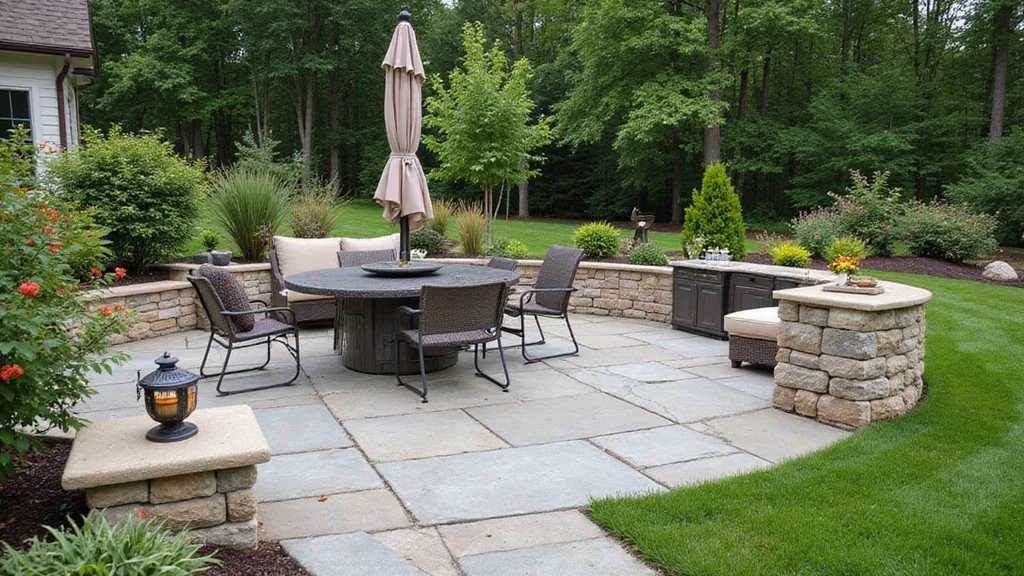 12 Backyard Stamped Concrete Patio Ideas for Durable Modern Style