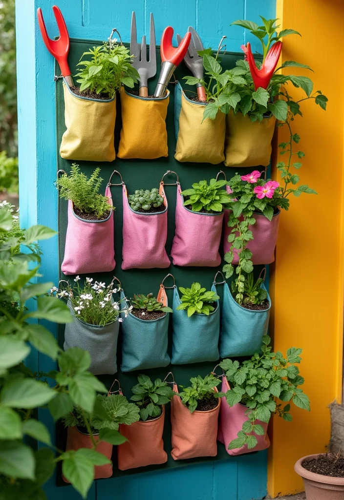 12 Backyard Storage Ideas for Practical Neat Organization 1 12 Backyard Storage Ideas for Practical Neat Organization 1. Vertical Wall Garden with Pocket Organizers