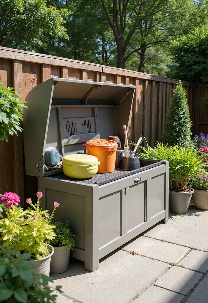12 Backyard Storage Ideas for Practical Neat Organization 23 12 Backyard Storage Ideas for Practical Neat Organization 3. Stylish Storage Benches