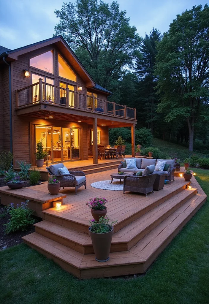 12 Backyard With Hill Ideas for Smart Terraced Practical Use 1 12 Backyard With Hill Ideas for Smart Terraced Practical Use 1. Multi Level Decking