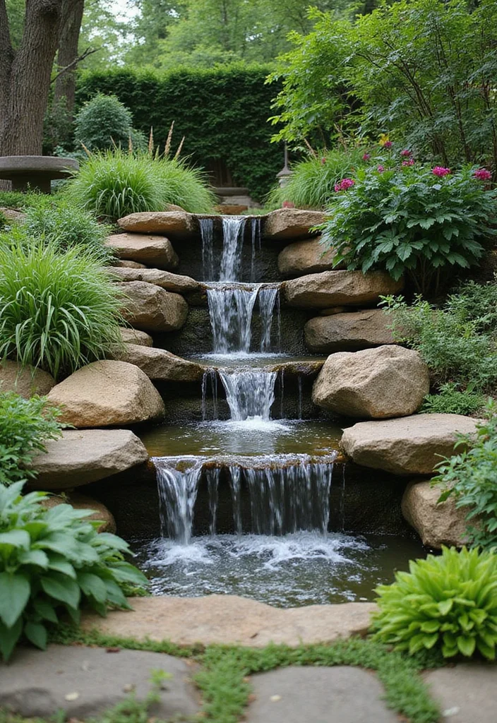 12 Backyard With Hill Ideas for Smart Terraced Practical Use 45 12 Backyard With Hill Ideas for Smart Terraced Practical Use 5. Integrated Water Features