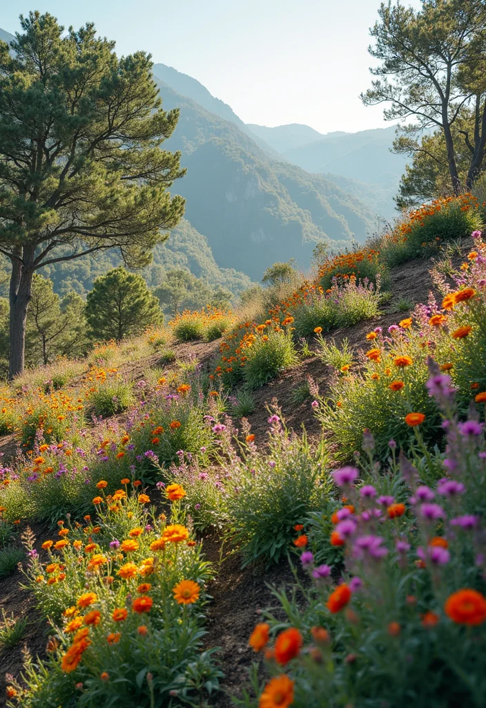 12 Backyard With Hill Ideas for Smart Terraced Practical Use 67 12 Backyard With Hill Ideas for Smart Terraced Practical Use 7. Wildflower Terraces