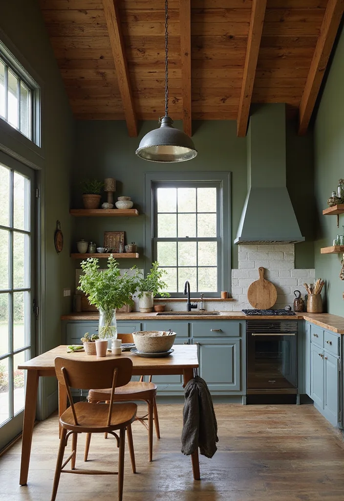 12 Barndominium Kitchen Ideas for Rustic Modern Open Layouts 34 12 Barndominium Kitchen Ideas for Rustic Modern Open Layouts 4. Earthy Color Palettes