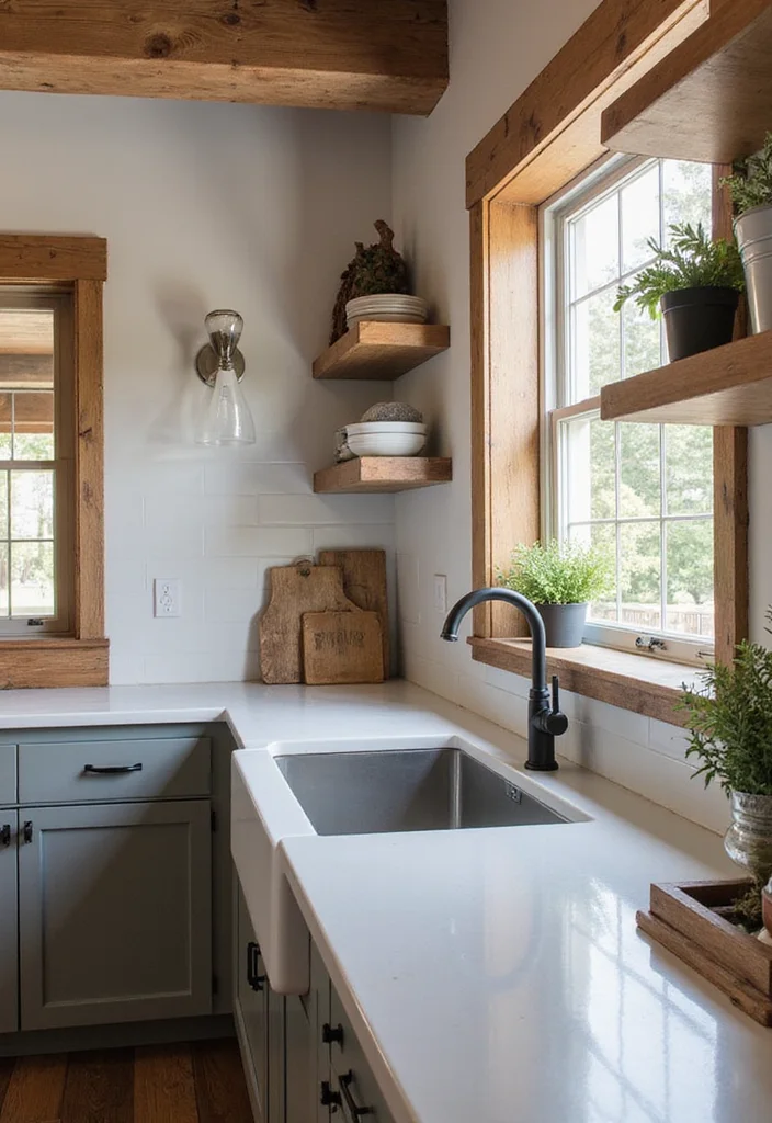 12 Barndominium Kitchen Ideas for Rustic Modern Open Layouts 67 12 Barndominium Kitchen Ideas for Rustic Modern Open Layouts 7. Farmhouse Sink for Functionality