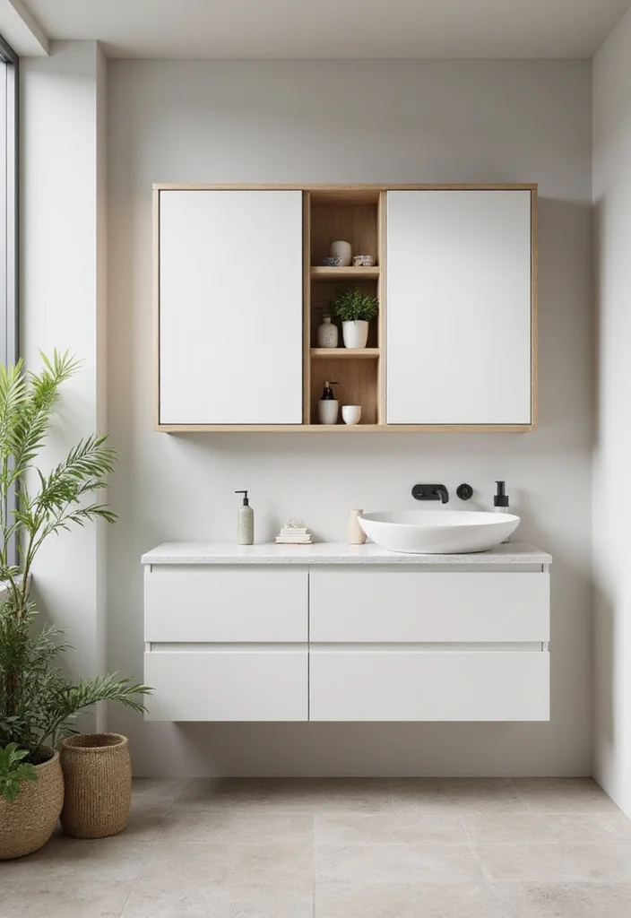 12 Bathroom Cabinet Ideas for Practical Organized Everyday Use 111 12 Bathroom Cabinet Ideas for Practical Organized Everyday Use 11. Floating Cabinets