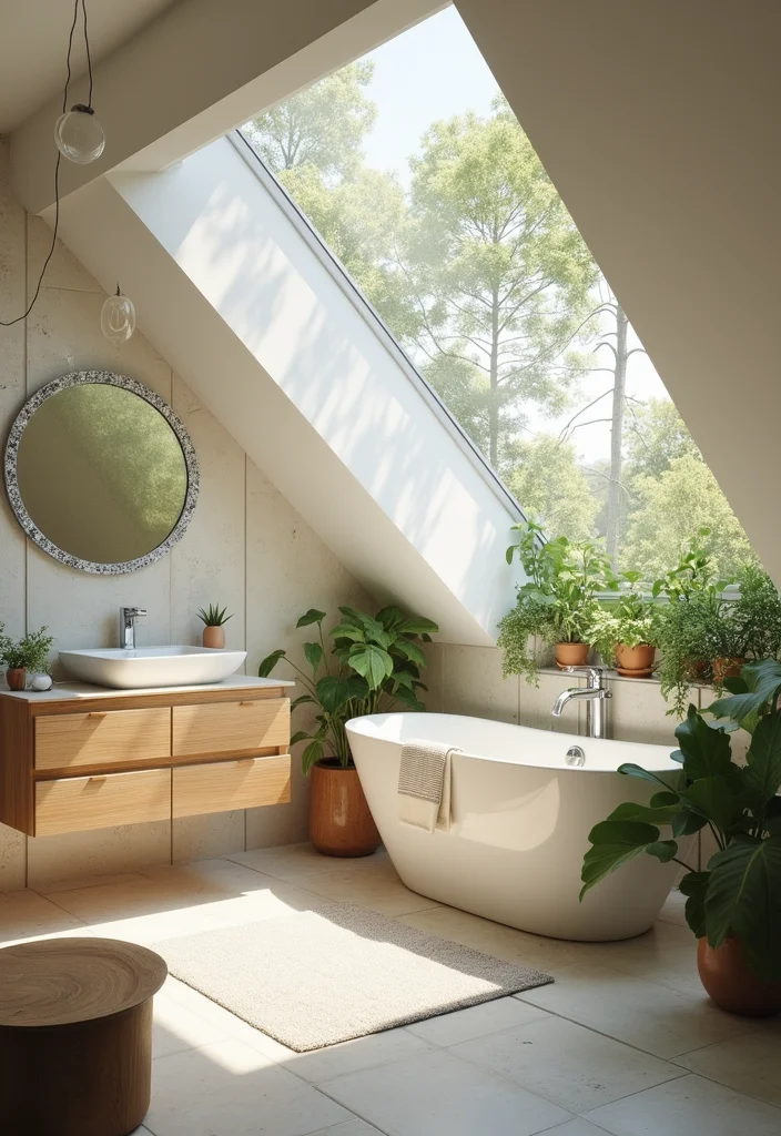 12 Bathroom Window Ideas for Light Privacy and Fresh Air 10. Operable Skylights
