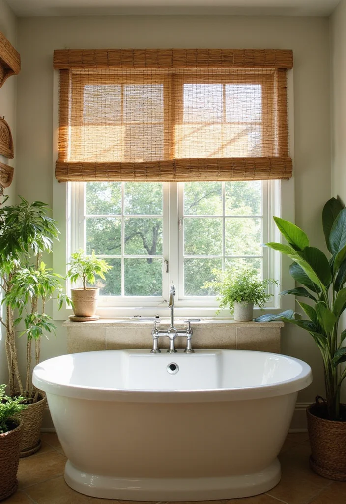 12 Bathroom Window Ideas for Light Privacy and Fresh Air 6. Eco Friendly Window Treatments