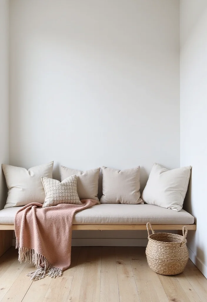 12 Bedroom Corner Ideas for Useful Cozy Functional Spots 7. Minimalist Corner Seating