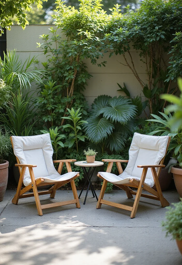 12 Cozy Backyard Lounge Ideas for Relaxed Outdoor Sitting 100 12 Cozy Backyard Lounge Ideas for Relaxed Outdoor Sitting 10. Compact Folding Chairs