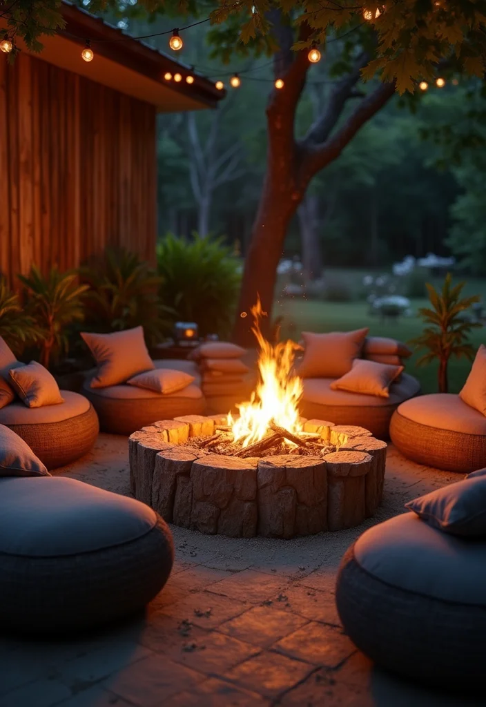 12 Cozy Backyard Lounge Ideas for Relaxed Outdoor Sitting 12 12 Cozy Backyard Lounge Ideas for Relaxed Outdoor Sitting 2. Cozy Fire Pit Seating