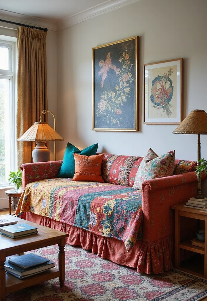 12 Daybed Living Room Ideas for Flexible Seating and Relaxation 78 12 Daybed Living Room Ideas for Flexible Seating and Relaxation 8. Eclectic Ensemble